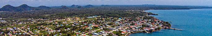 Tourists See Punta Gorda Belize from Sky